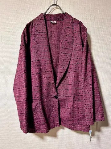 데드스탁 영국 빈티지 숄카라 자켓 가디건