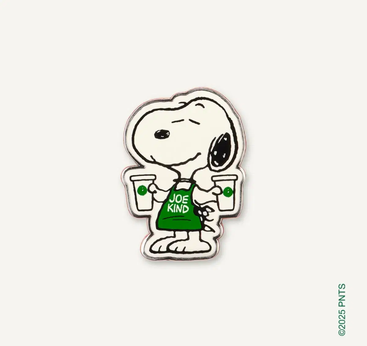 Starbucks Barista Snoopy Pin + Peanuts Keychain