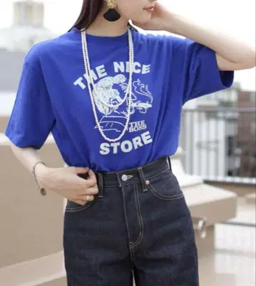 THE SHINZONE 신존 WORTH TEE 티셔츠 블루