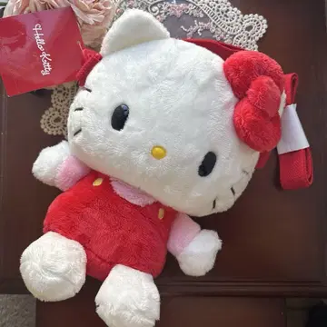 헬로키티 봉제 인형 숄더백 2WAY 인형 백