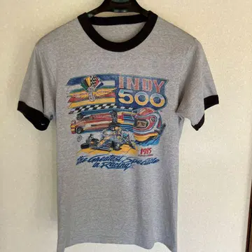 80s INDY500 링거 티셔츠