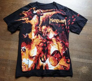 MANOWAR 마노워 헬 밴딩 티셔츠 빈티지 정품
