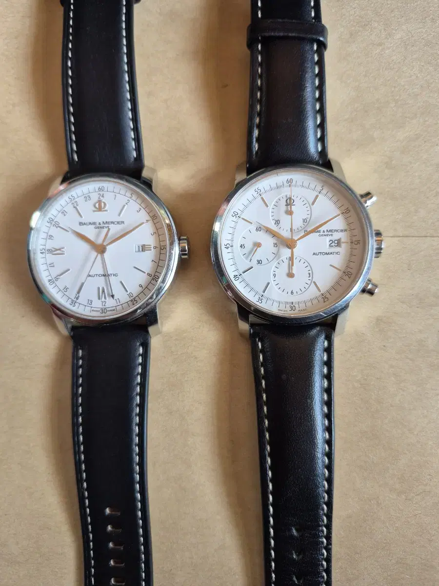 I am selling my Baume & Mercier Classima GMT and Chrono watches.