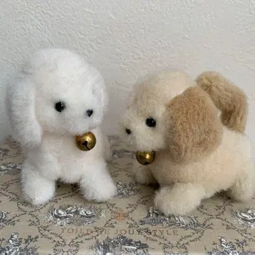 헤이세이 레트로 강아지 봉제 인형 2개 세트