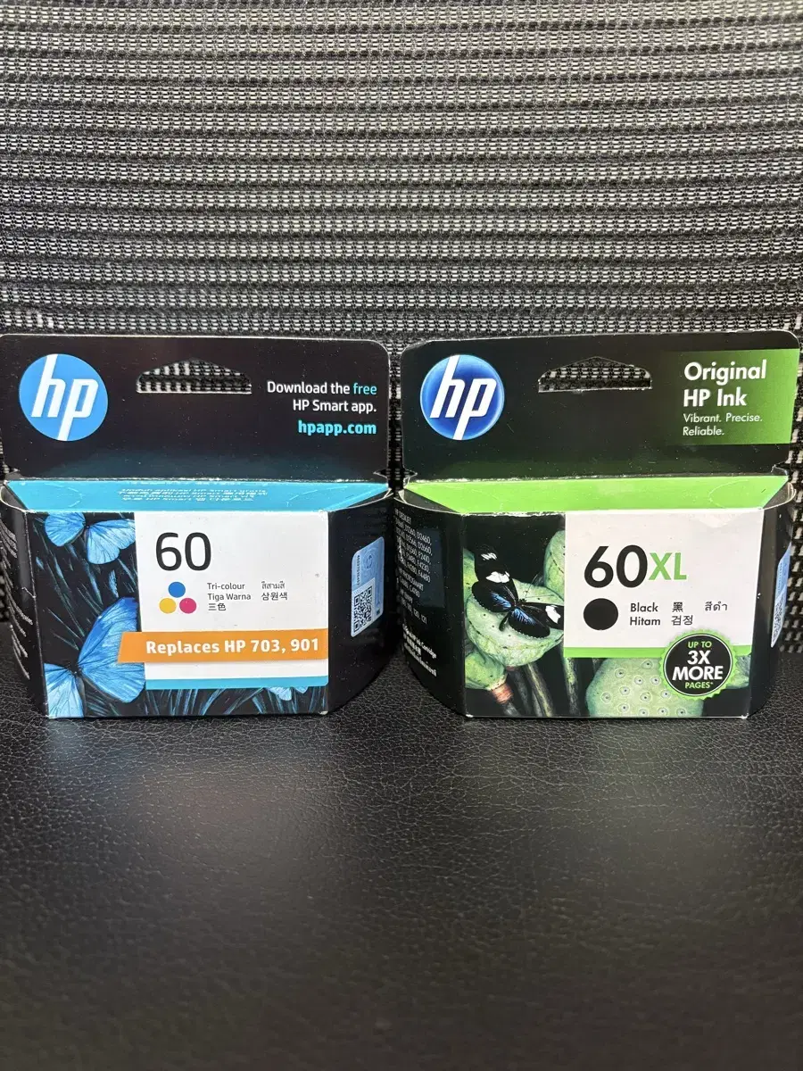 HP 60 잉크 토너 카트리지 새상품 컬러/블랙