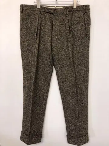 INCOTEX SLOWEAR 네프 홈스펀 트위드 슬랙스 팬츠