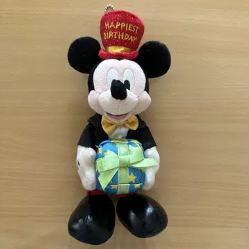 미키마우스 생일 봉제 인형 키링
