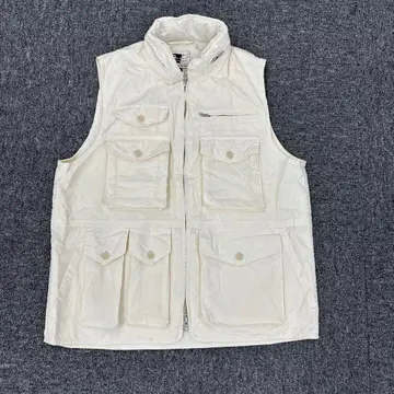 179 엔지니어드 가먼츠 화이트 코튼 베스트 6 포켓