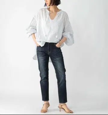 밴야드 스톰 라이트 슬림 보이 팬츠 데님 BB604502NN