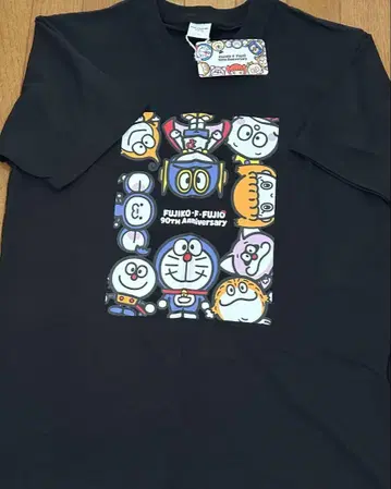 후지오 후지 F 90주년 기념 티셔츠 도라에몽