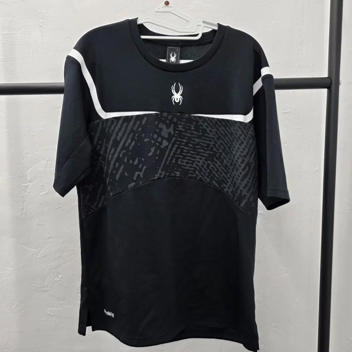 Spyder Men's Football Graphic Black Functional Short Sleeve T-shirt L 100