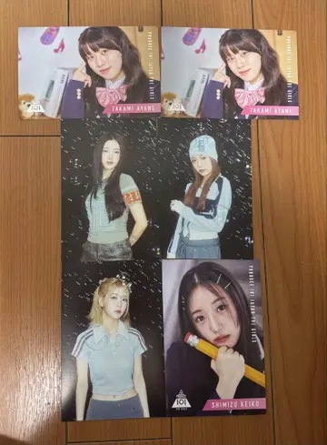 ME:I 엽서 다카미 아키네 사쿠라이 미우 에비하라 북 시미즈 케이코
