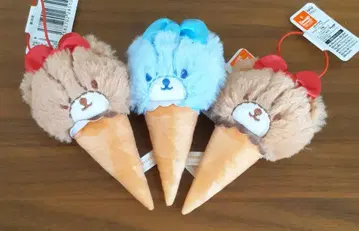 타이니 참 아이스크림 플레이버 마스코트 3개 세트