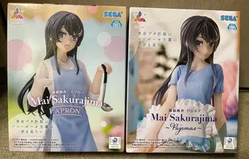 파랑 돼지 사쿠라지마 마이 피규어 2개 세트