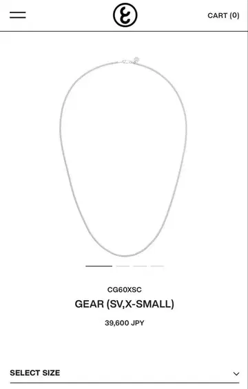 커리어 반지 목걸이 60cm 폭 2.1cm CG60XSC