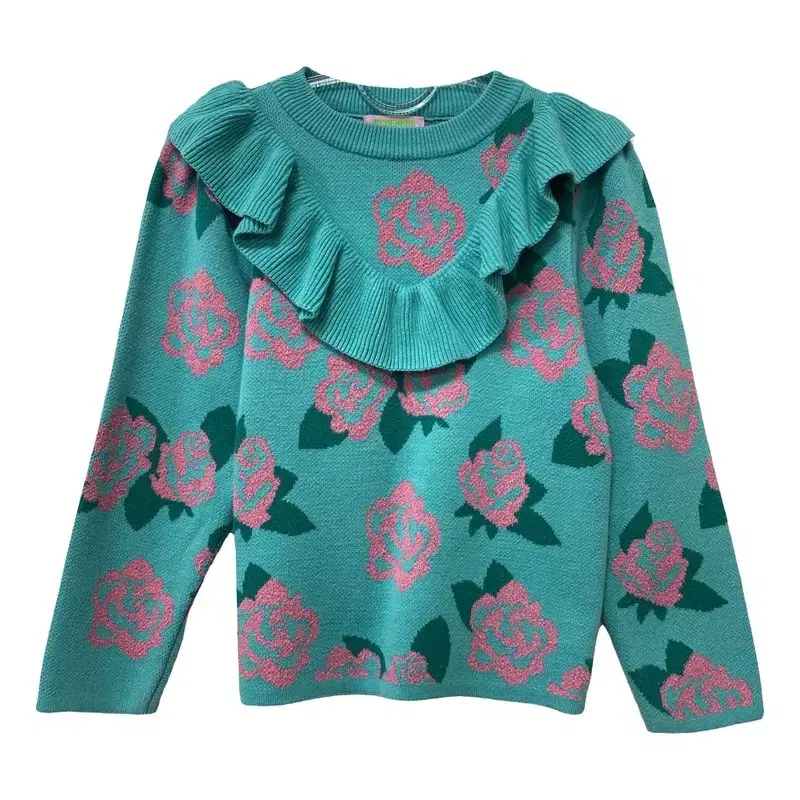 Kids M/Bebebebe Kids Flower Cotton 100% Blend Knit