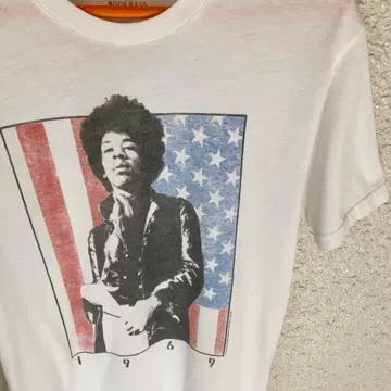 지미 헨드릭스 락 T 정품 미국 직수입 레어 used