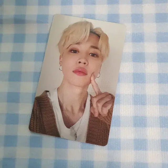 bts 방탄 데코키트 지민 양면카드