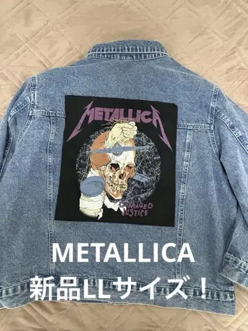 새상품 LL! METALLICA 데님 자켓 G 자켓 메탈리카