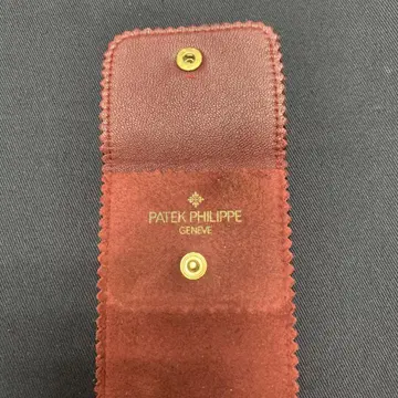 파텍 필립 워치 트래블 파우치 가죽 케이스 와인 레드