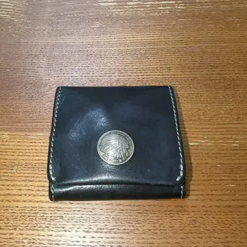 RED MOON 레드 문 동전 지갑 코인 케이스 가죽 빈티지
