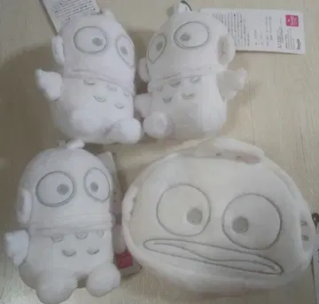 한교동 마스코트 참 아베일 봉제 인형 화이트 흰색 파우치