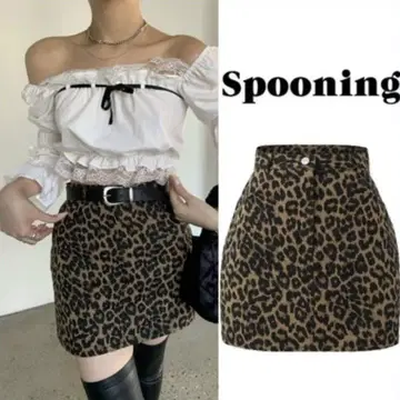 Spooning mia skirt 레오파드 무늬 스커트