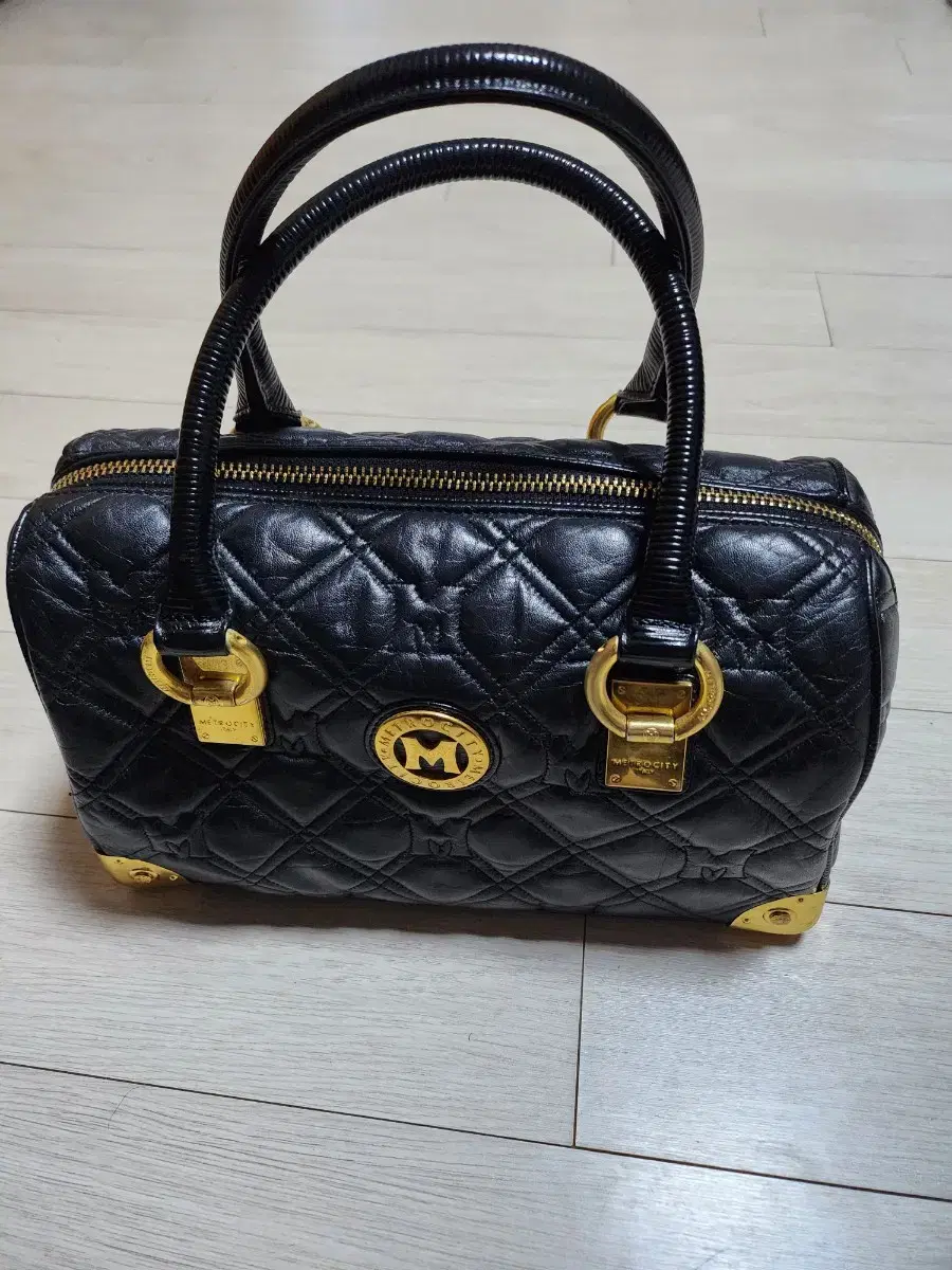 Metrocity Embossed Boston Bag