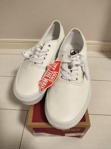 [새상품] 27cm VANS authentic 반스 가죽 화이트