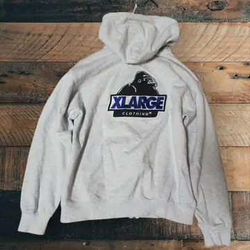 X-LARGE 맨투맨 M 자수 로고 그레이