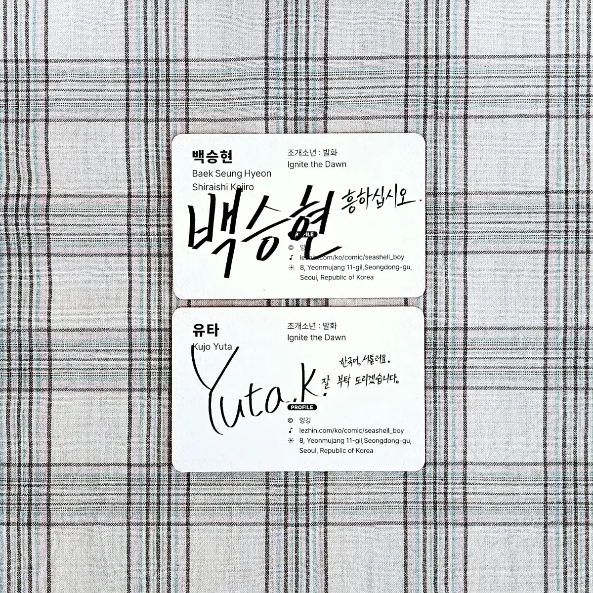 Shell Boy Ignition Cafe Lebom Business Card Pre-order Benefit Photocard Poca 1st BL Bomtoon Lezhin