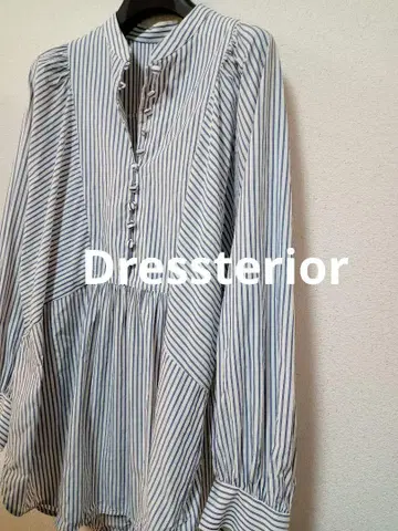 드레스테리아 스트라이프 튜닉 셔츠