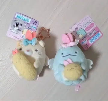 새상품 스미코구라시 천사 새우 아이돌 브로치 봉제 인형 고양이 토카게