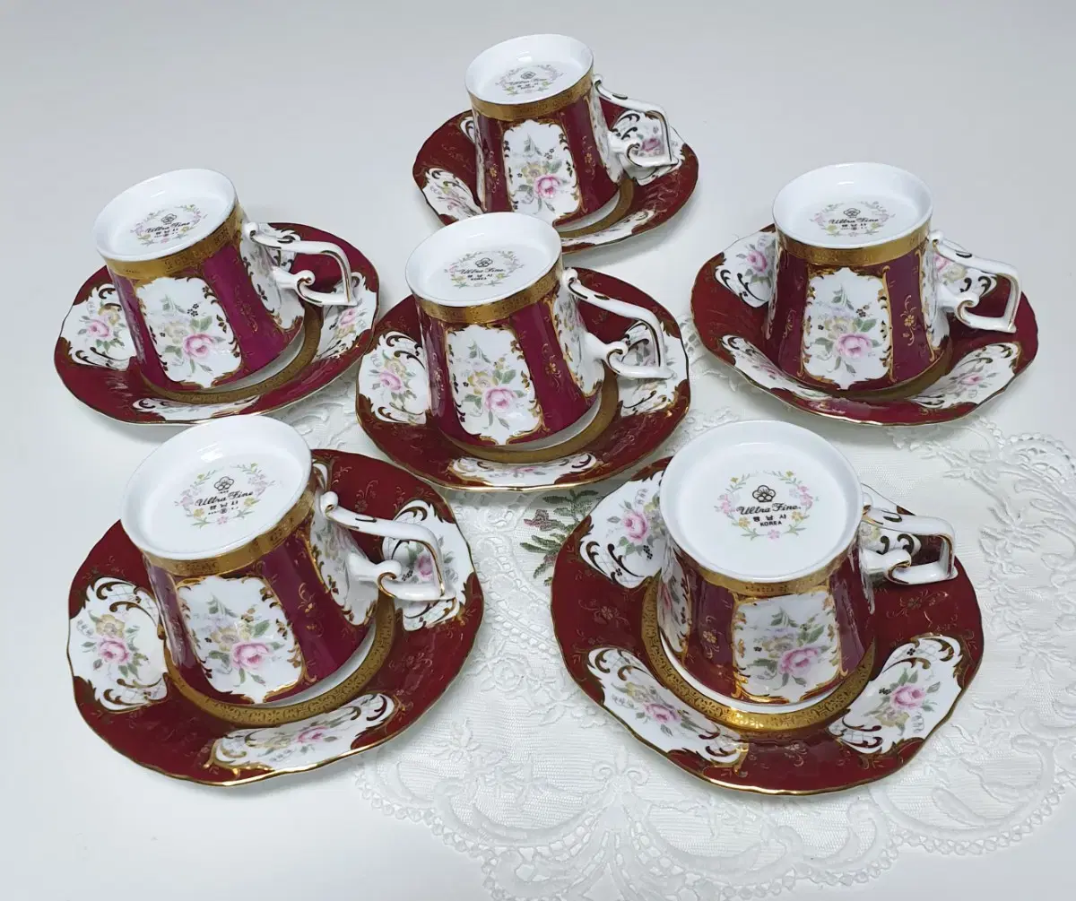 Special Offer - Haengnamsa Old Vintage "Queen" Series Keum Coffee Cup 1 jo (Retro Cup/Dish