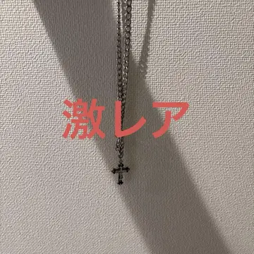 실버 크로스 모티브 목걸이