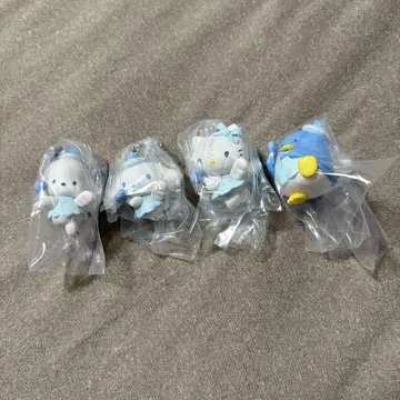 산리오 꿈꾸는 엔젤 스윙 2 키링 4개 세트