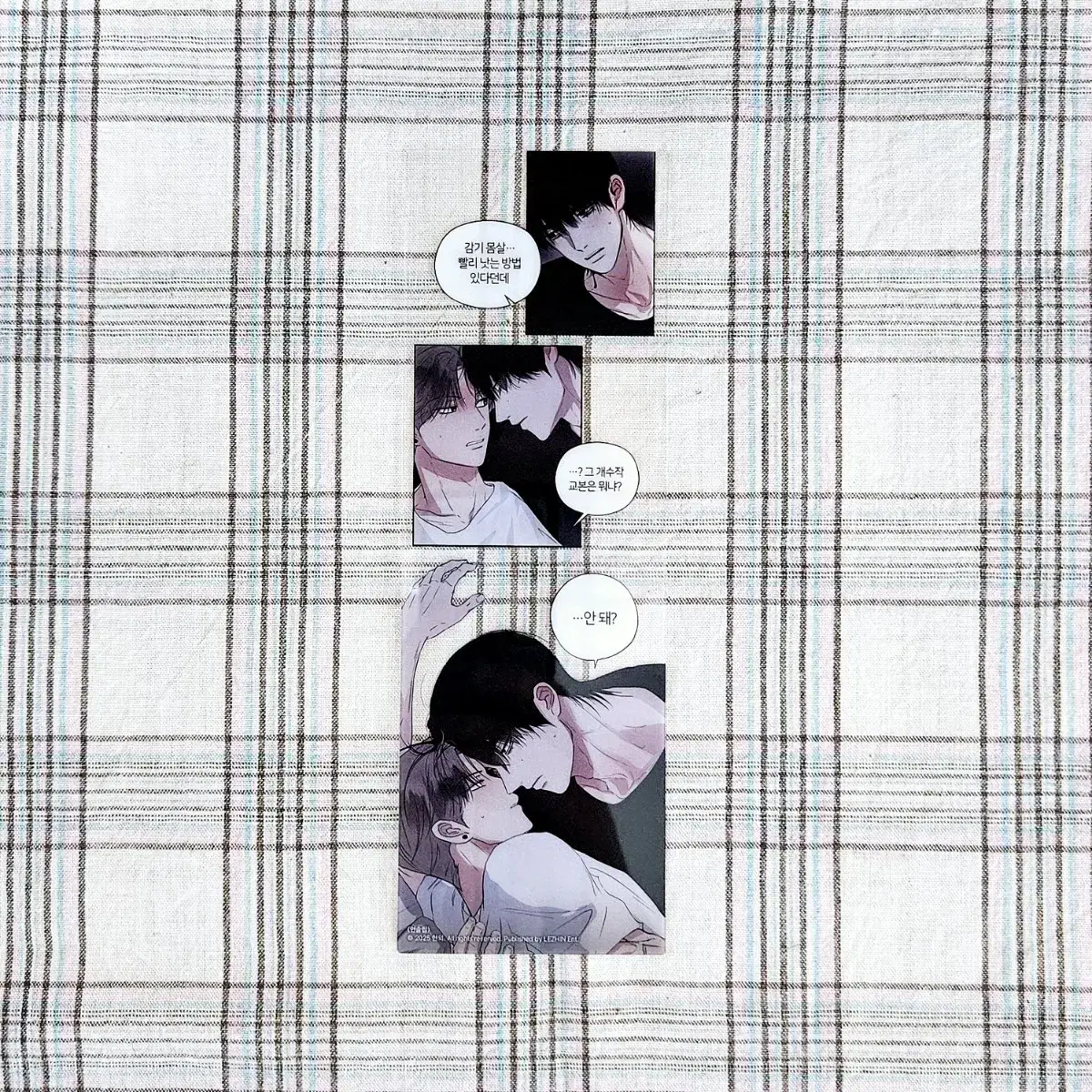 Unsleep Cafe Lebom Pre-order Benefit PET Bookmark Bomtoon Lezhin Comics Lezhin BL