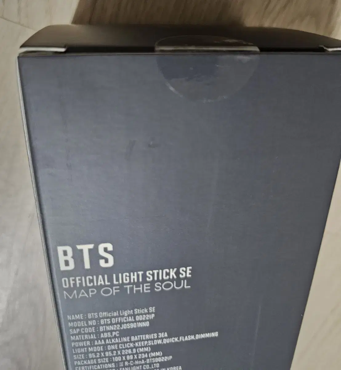 (미개봉) 방탄bts 스에밤 아미밤응원봉 정국지민태형석진윤기남준제이홉포카