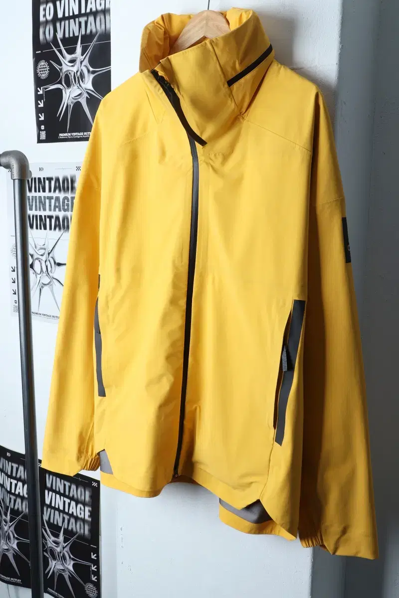 (L-2XL) 아디다스 집업 바람막이 점퍼자켓 빅사이즈 노랑-12A2C