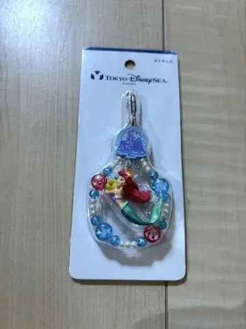 새상품 디즈니 리조트 아리엘 비즈 스트랩