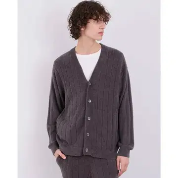 젤라또피케 남성용 리브 가디건 L 그레이