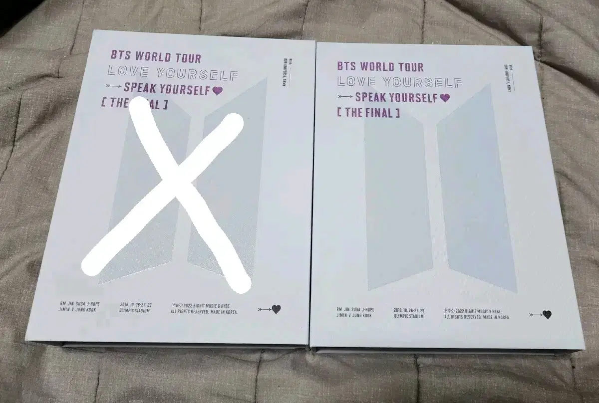 방탄소년단 스픽콘 스파콘 디비디(포카x)
