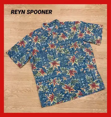 0857D REYN SPOONER 알로하 셔츠 남성