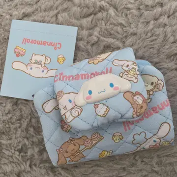 산리오 모두의 퀼트 시리즈 카드 & 코인 케이스 시나몬 새상품