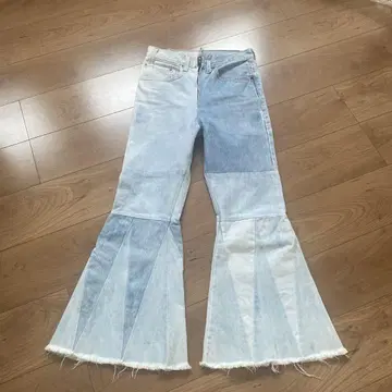 77circa 나나나나사카 리메이크 데님 플레어 데님