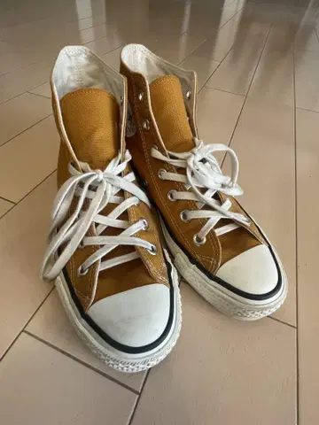 컨버스 CANVAS ALLSTAR J HI 스니커즈 머스타드 24