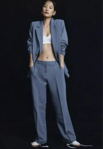 H&M 오버 사이즈 정장 세트 셋업 자켓 팬츠 팬츠 수트