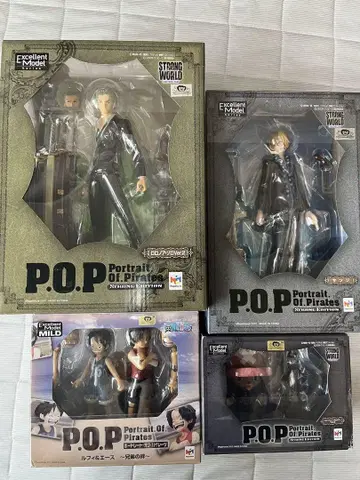 P.O.P 피규어 세트 상디 조로 루피&에이스 초파