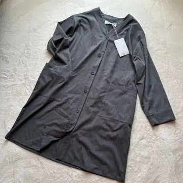 미사용 [마코트/마마마] 노카라 스프링 코트 그레이 F