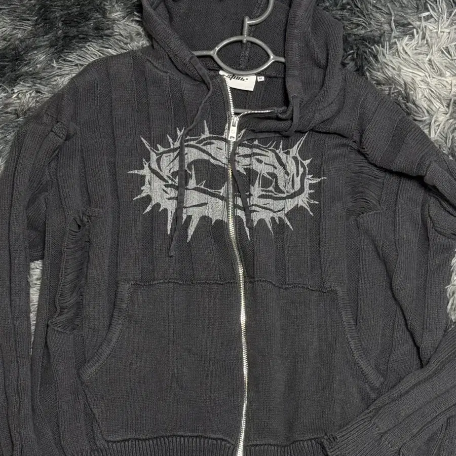 ◆24AW XTONZ Spread Cotton Hood Zip-Up/3色◆ XTONZ Spread Cotton Hooded Zip-Up (Charcoal) on Bunjang